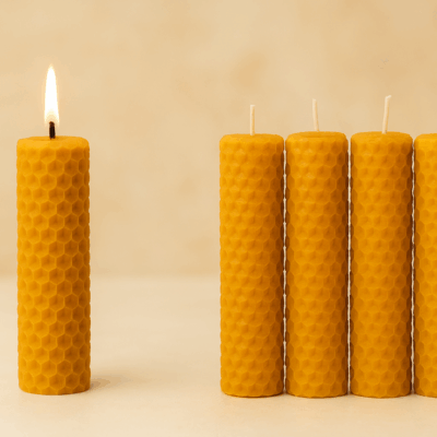 Świeczka z wosku pszczelego - mała 12/3 cm